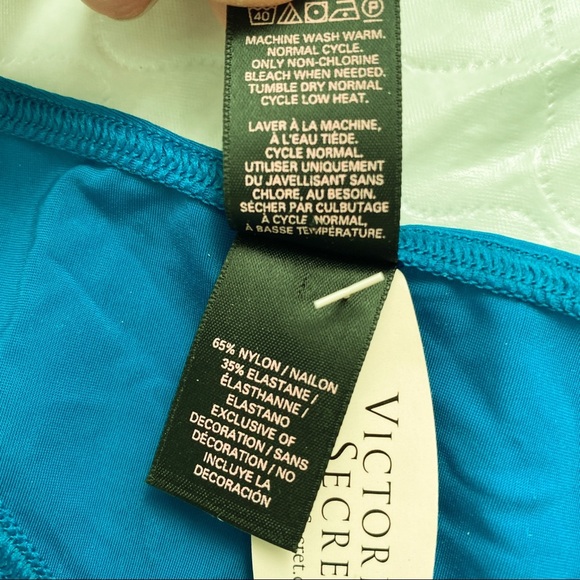 Victoria’s Secret teal satin cage v-string thong - Picture 7 of 10